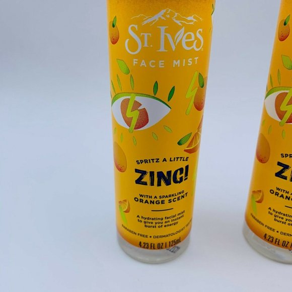 2x St. Ives Face Mist Zing! With Sparkling Orange - Picture 2 of 3